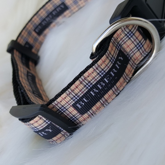burberry pattern dog collar